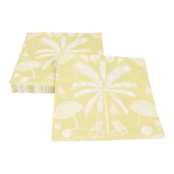 Caspari Paper Luncheon Napkins|Palms And Parasols Key Lime Luncheon Napkins - 20 Per Package