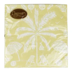 Caspari Paper Luncheon Napkins|Palms And Parasols Key Lime Luncheon Napkins - 20 Per Package