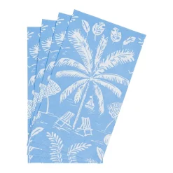 Caspari Paper Guest Towels|Palms And Parasols Ocean Guest Towel Napkins - 15 Per Package