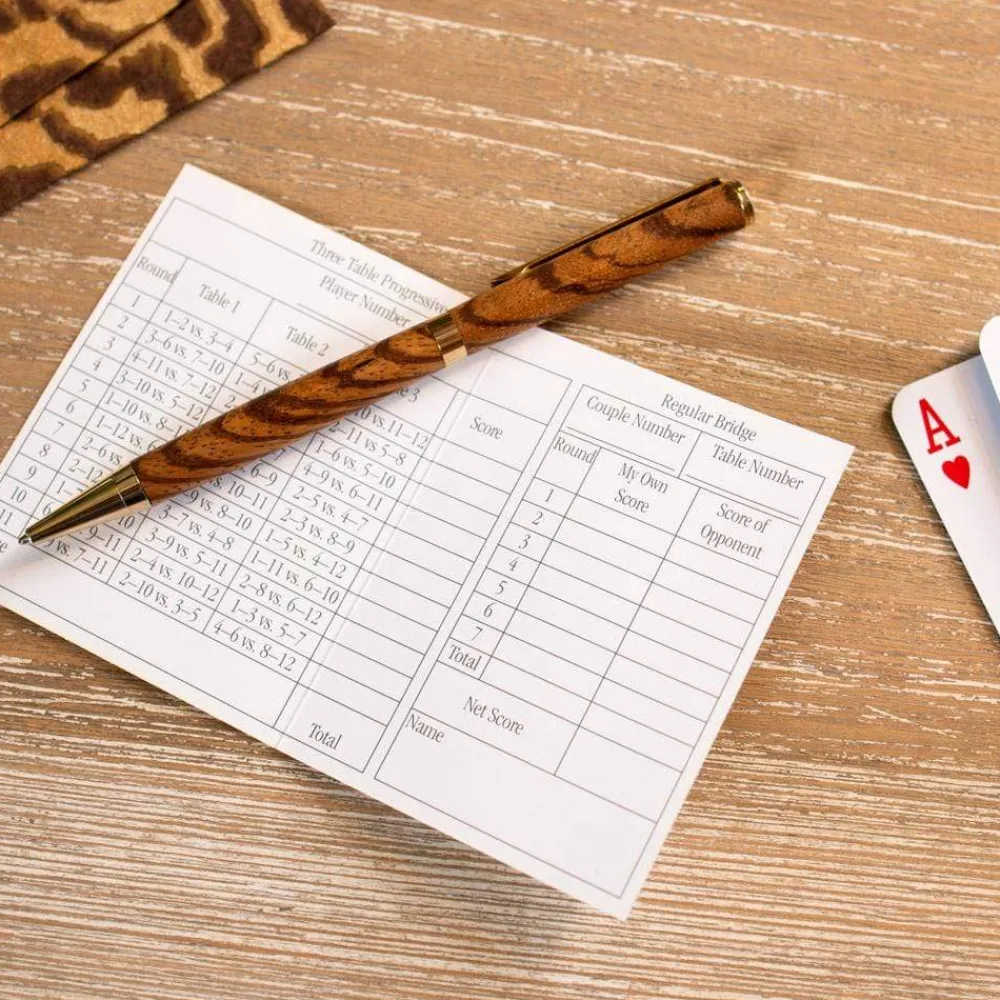 Caspari Bridge|Palms Bridge Tally Sheets - 12 Per Package