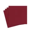 Caspari Christmas Napkins|Graduation Celebration|Paper Linen Solid Cocktail Napkins in Cranberry - 15 Per Package
