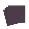 Caspari Paper Cocktail Napkins|Paper Linen Solid Cocktail Napkins in Aubergine - 15 Per Package