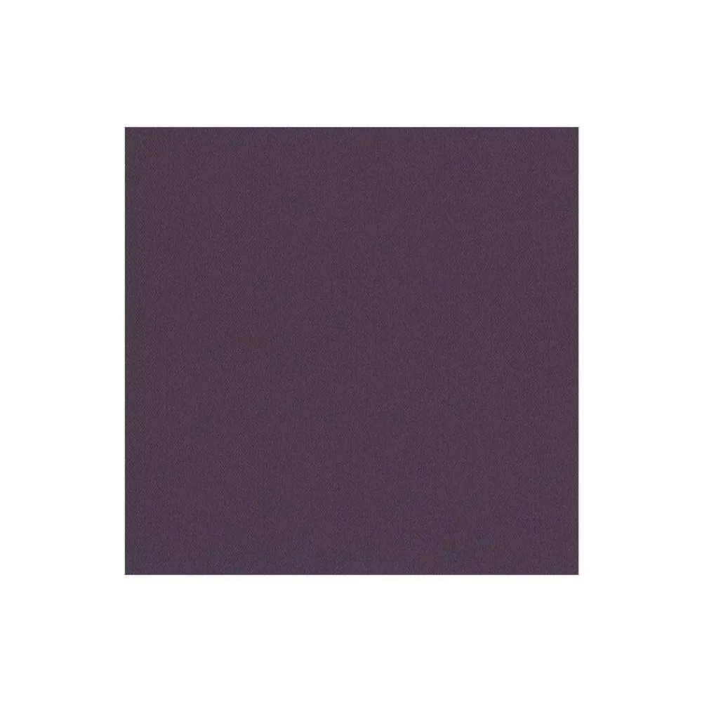 Caspari Paper Cocktail Napkins|Paper Linen Solid Cocktail Napkins in Aubergine - 15 Per Package