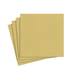 Caspari Christmas Napkins|Cocktail Party|Paper Linen Solid Cocktail Napkins in Gold - 15 Per Package