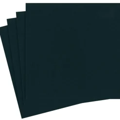 Caspari Graduation Celebration|Paper Dinner Napkins|Paper Linen Solid Dinner Napkins in Black - 12 Per Package
