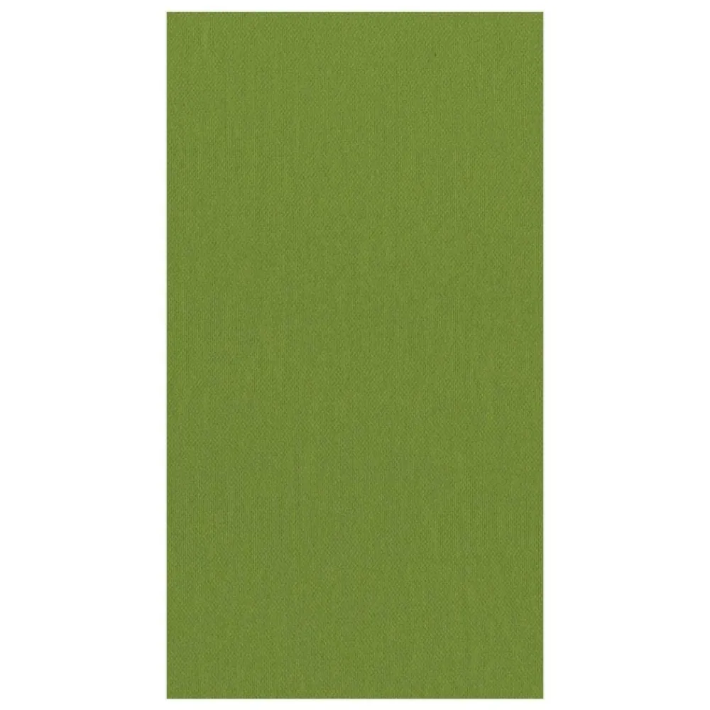 Caspari Paper Guest Towels|Paper Linen Solid Guest Towel Napkins in Leaf Green - 12 Per Package