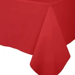 Caspari Graduation Celebration|Memorial Day|Paper Linen Solid Table Cover in Red - 1 Each