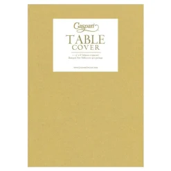 Caspari Graduation Celebration|Engagement Party|Paper Linen Solid Table Cover in Gold - 1 Each