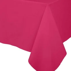 Caspari Bridal Shower|Table Linens|Paper Linen Solid Table Cover in Fuchsia - 1 Each