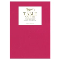 Caspari Bridal Shower|Table Linens|Paper Linen Solid Table Cover in Fuchsia - 1 Each