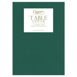 Caspari Engagement Party|Table Linens|Paper Linen Solid Table Cover in Hunter Green - 1 Each