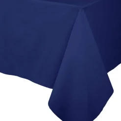 Caspari Engagement Party|Memorial Day|Paper Linen Solid Table Cover in Navy Blue - 1 Each