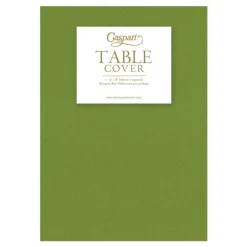 Caspari Easter|Table Linens|Paper Linen Solid Table Cover in Leaf Green - 1 Each