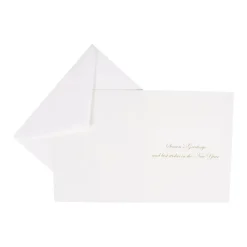 Caspari Christmas And Holiday Cards|Boxed Holiday Cards|Partridge in a Pear Tree Foil Embossed Large Boxed Christmas Cards - includes 10 Cards & Envelopes