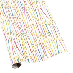 Caspari Wrapping Paper|Party Candles Gift Wrapping Paper - 2 30" x 8' Rolls