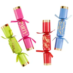 Caspari Celebration Crackers|Party! Eday Crackers-10 Inch Long/8In