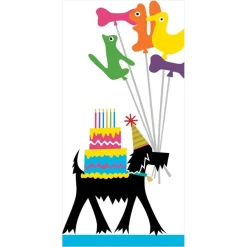 Caspari Birthday|Party Pups Facial Tissue Hankies - 10 Per Package