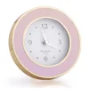 Addison Ross Pictures, Frames & Clocks|Pastel Pink Enamel & Gold Alarm Clock - 1 Each