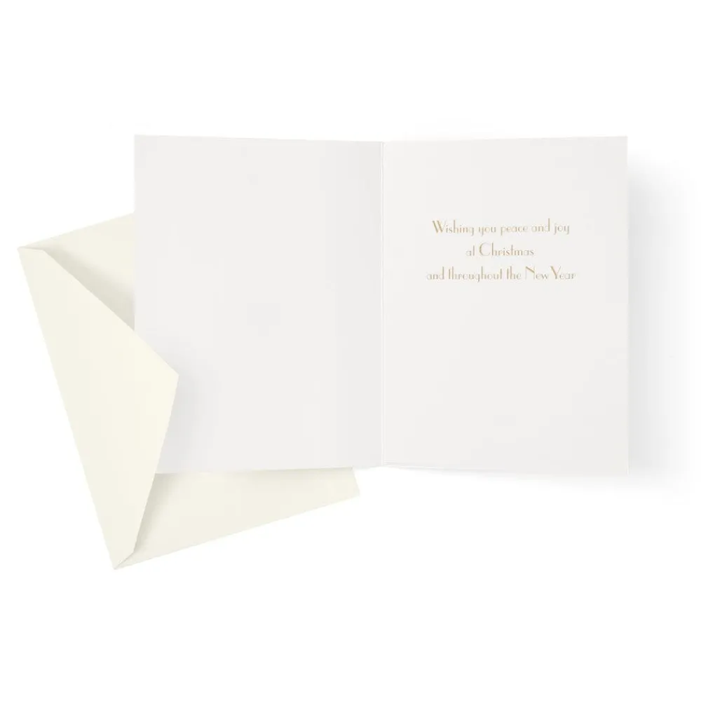 Caspari Christmas And Holiday Cards|Boxed Holiday Cards|Peace Classic Boxed Christmas Cards - includes 15 cards & envelopes