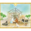 Caspari Christmas And Holiday Cards|Boxed Holiday Cards|Peaceful Creche Scene Petite Boxed Christmas Cards - includes 15 cards & envelopes