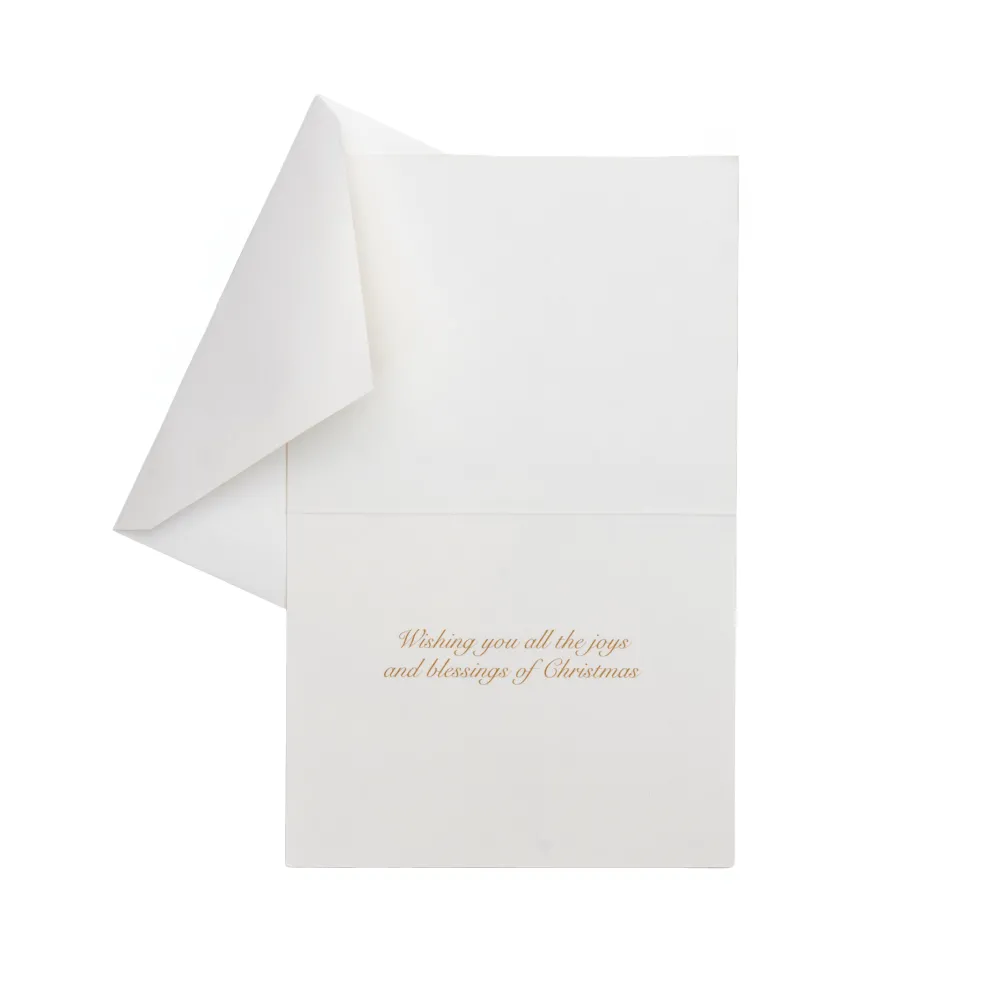 Caspari Christmas And Holiday Cards|Boxed Holiday Cards|Peaceful Creche Scene Petite Boxed Christmas Cards - includes 15 cards & envelopes