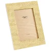 Caspari Lacquerware|Graduation Celebration|Pebble Lacquer 5" x 7" Picture Frame in Gold - 1 Each
