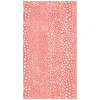 Caspari Paper Guest Towels|Pebble Paper Linen Guest Towels Napkins in Coral - 12 Per Package
