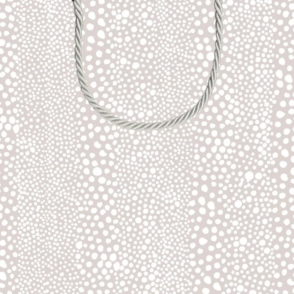 Caspari Christmas Gift & Bottle Bags|Engagement Party|Pebble Small Square Gift Bag in Grey - 1 Each