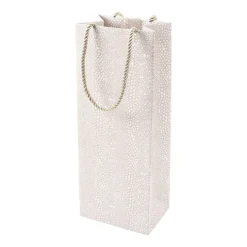 Caspari Christmas Gift & Bottle Bags|Engagement Party|Pebble Wine & Bottle Gift Bag in Grey - 1 Each