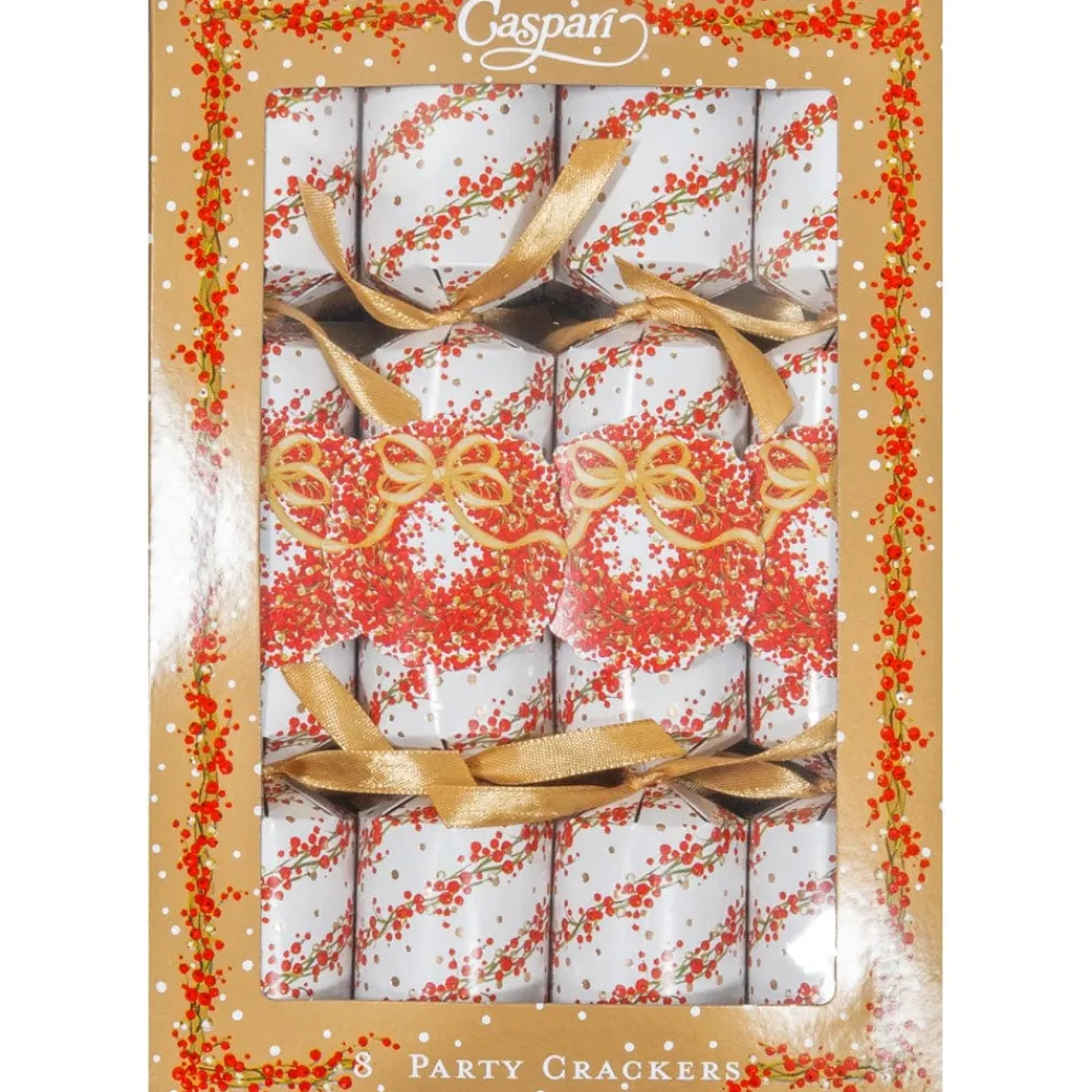 Caspari Christmas Crackers|Pepperberry Celebration Crackers - includes 8 Crackers