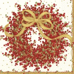 Caspari Christmas Napkins|Paper Dinner Napkins|Pepperberry Paper Dinner Napkins - 20 Per Package
