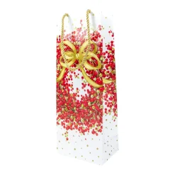 Caspari Gift & Bottle Bags|Pepperberry White Wine & Bottle Gift Bags - 1 Each