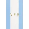 Personalization by Caspari Mother'S Day|Personalized Double Initial Bandol Stripe Guest Towel Napkins