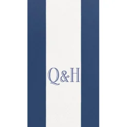 Personalization by Caspari Mother'S Day|Personalized Double Initial Bandol Stripe Guest Towel Napkins