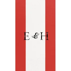 Personalization by Caspari Mother'S Day|Personalized Double Initial Bandol Stripe Guest Towel Napkins