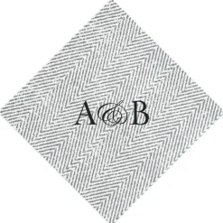 Personalization by Caspari Thanksgiving|Personalized Double Initial Jute Cocktail Napkins