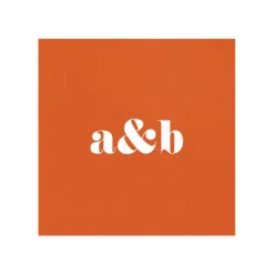 Personalization by Caspari Bridal Shower|Personalized Double Initial Paper Linen Cocktail Napkins