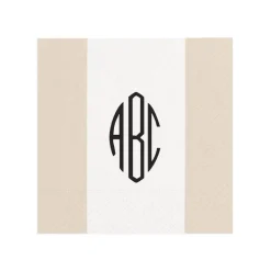 Personalization by Caspari Mother'S Day|Personalized Monogram Bandol Stripe Cocktail Napkins