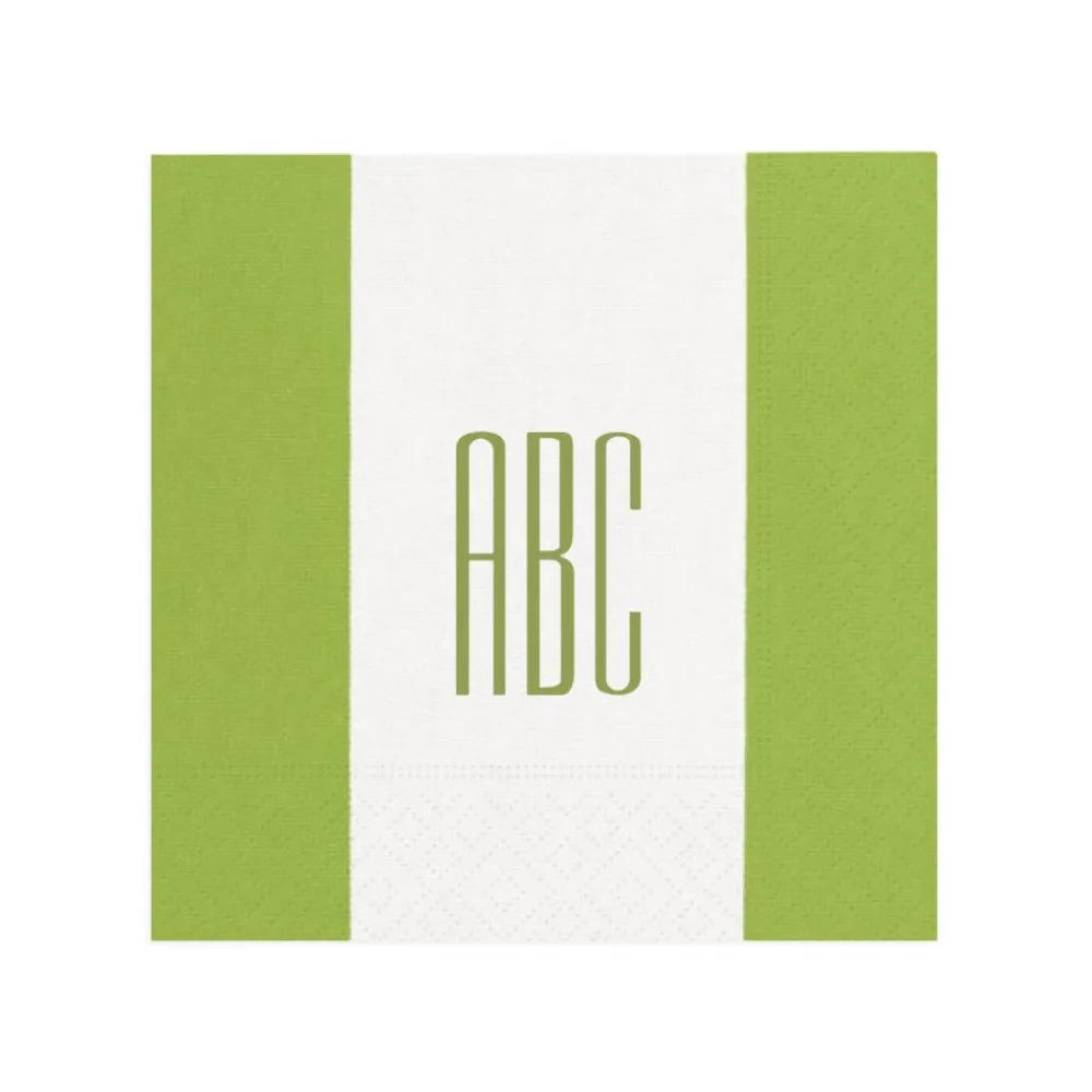 Personalization by Caspari Mother'S Day|Personalized Monogram Bandol Stripe Cocktail Napkins