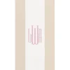 Personalization by Caspari Mother'S Day|Personalized Monogram Bandol Stripe Guest Towel Napkins