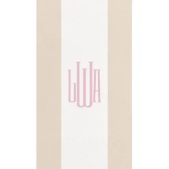 Personalization by Caspari Mother'S Day|Personalized Monogram Bandol Stripe Guest Towel Napkins