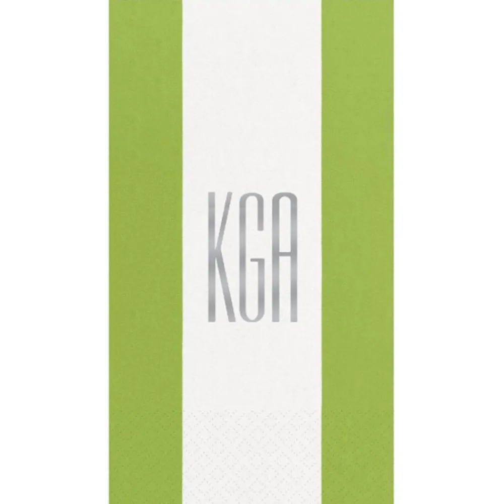 Personalization by Caspari Mother'S Day|Personalized Monogram Bandol Stripe Guest Towel Napkins