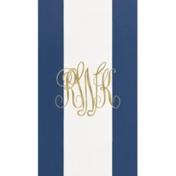 Personalization by Caspari Mother'S Day|Personalized Monogram Bandol Stripe Guest Towel Napkins
