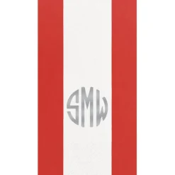 Personalization by Caspari Mother'S Day|Personalized Monogram Bandol Stripe Guest Towel Napkins
