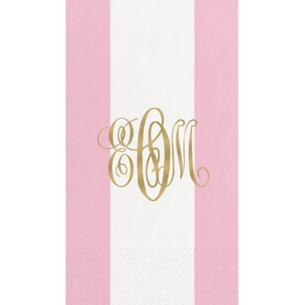 Personalization by Caspari Mother'S Day|Personalized Monogram Bandol Stripe Guest Towel Napkins