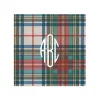 Personalization by Caspari Personalized Holiday Napkins|Personalized Christmas Napkins|Personalized Monogram Dress Stewart Tartan Cocktail Napkins