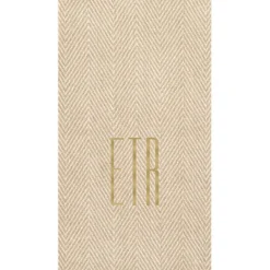 Personalization by Caspari Mother'S Day|Thanksgiving|Personalized Monogram Jute Guest Towel Napkins