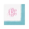 Personalization by Caspari Graduation Celebration|Mother'S Day|Personalized Monogram Linen Border Cocktail Napkins