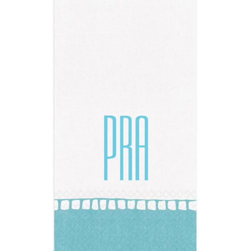 Personalization by Caspari Graduation Celebration|Mother'S Day|Personalized Monogram Linen Border Guest Towel Napkins