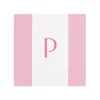 Personalization by Caspari Mother'S Day|Personalized Single Initial Bandol Stripe Cocktail Napkins